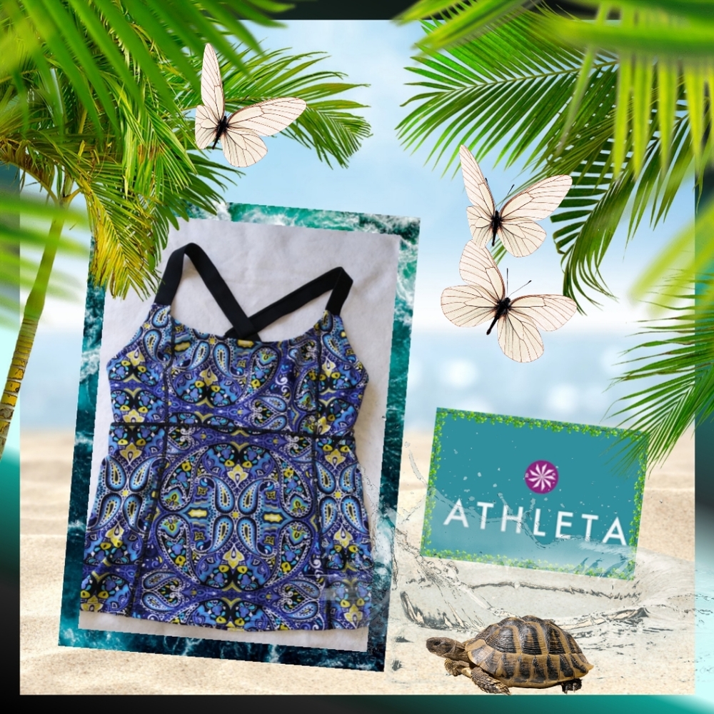 Athleta Paisley Print Tankini